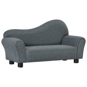 sofa til børn stof grå